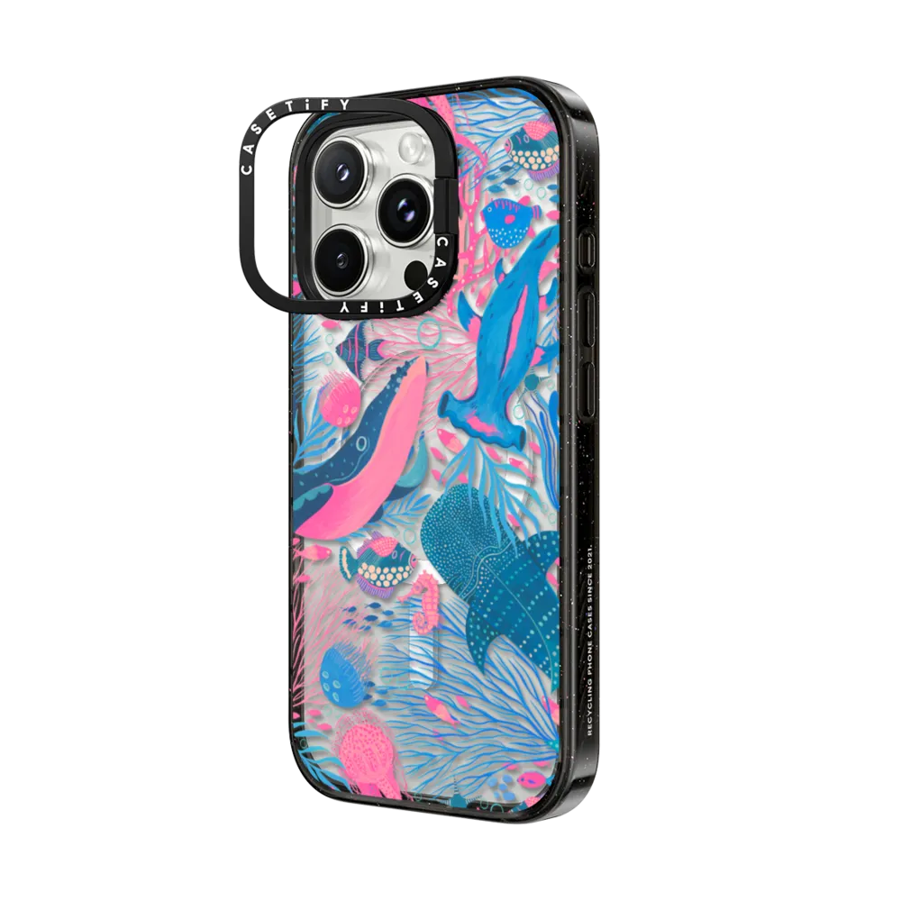Impact Ring Stand iPhone 16 Pro Max Case MagSafe Compatible - Under the Sea by Grace Andersson