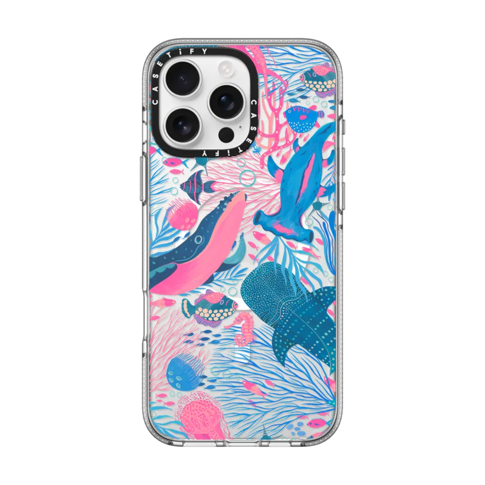 Clear iPhone 16 Pro Max Case MagSafe Compatible - Under the Sea by Grace Andersson