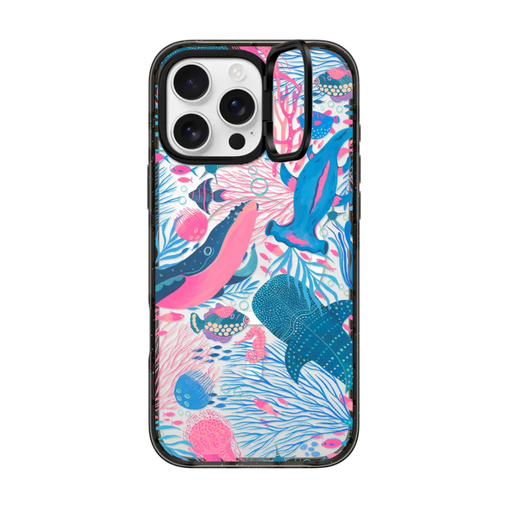 Impact Ring Stand iPhone 16 Pro Max Case MagSafe Compatible - Under the Sea by Grace Andersson