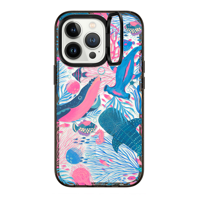 Grace Andersson x CASETiFY iPhone 13 Pro Case Summer,Ocean Black インパクトリングスタンドケース MagSafe対応 Under the Sea by Grace Andersson Father's Day Grace Andersson x CASETiFY iPhone 13 Pro Case Summer,Ocean Black インパクトリングスタンドケース MagSafe対応 Under the Sea by Grace Andersson Father's Day