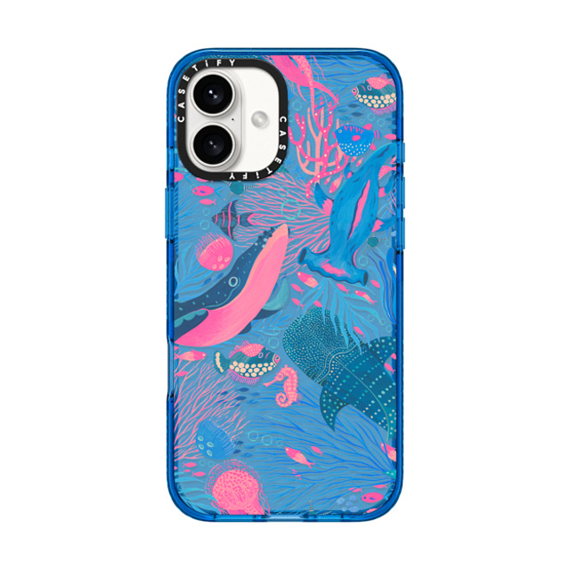 Grace Andersson x CASETiFY iPhone 16 Plus ケース スカイブルー インパクトケース Under the Sea by Grace Andersson