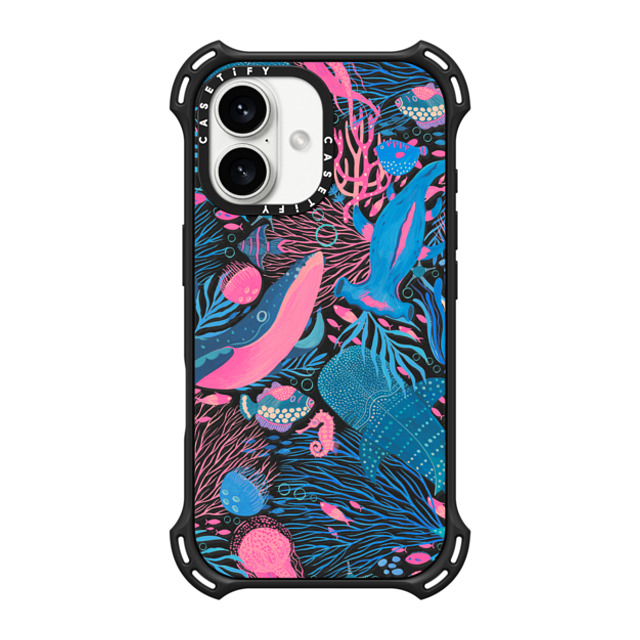 Grace Andersson x CASETiFY iPhone 16 ケース マットブラック バウンスケース Under the Sea by Grace Andersson