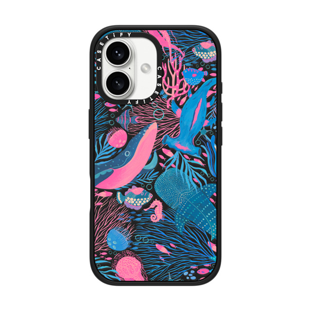 Grace Andersson x CASETiFY iPhone 16 ケース マットブラック インパクトケース Under the Sea by Grace Andersson