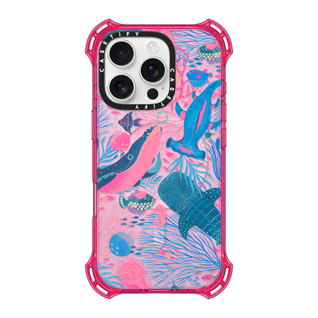 Grace Andersson x CASETiFY iPhone 16 Pro Case プリムローズ ピンク バウンスケース Under the Sea by Grace Andersson Grace Andersson x CASETiFY iPhone 16 Pro Case プリムローズ ピンク バウンスケース Under the Sea by Grace Andersson