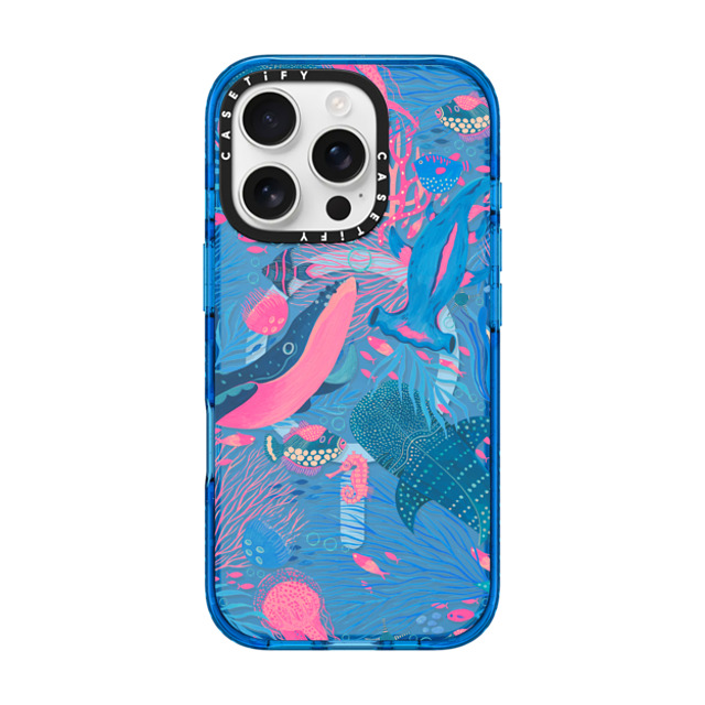 Grace Andersson x CASETiFY iPhone 16 Pro ケース スカイブルー インパクトケース MagSafe対応 Under the Sea by Grace Andersson