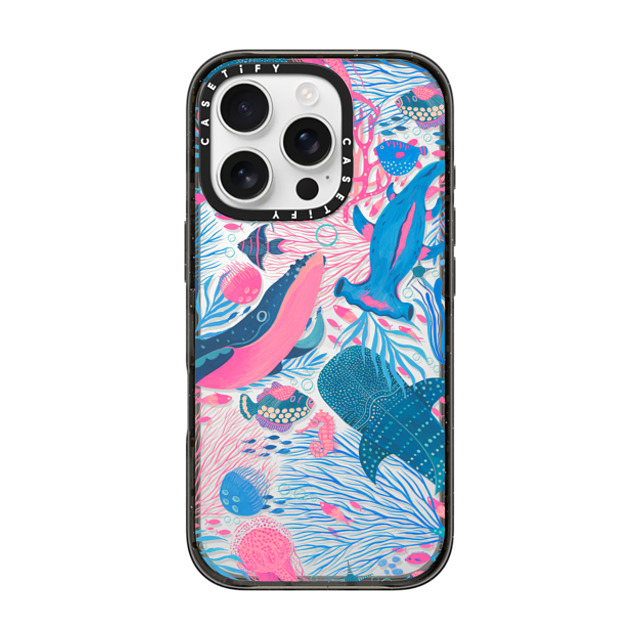 Grace Andersson x CASETiFY iPhone 16 Pro ケース ブラック インパクトケース Under the Sea by Grace Andersson