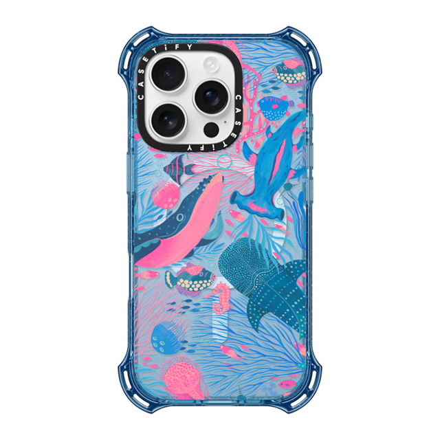 Grace Andersson x CASETiFY iPhone 16 Pro ケース ベイビーブルー バウンスケース Under the Sea by Grace Andersson