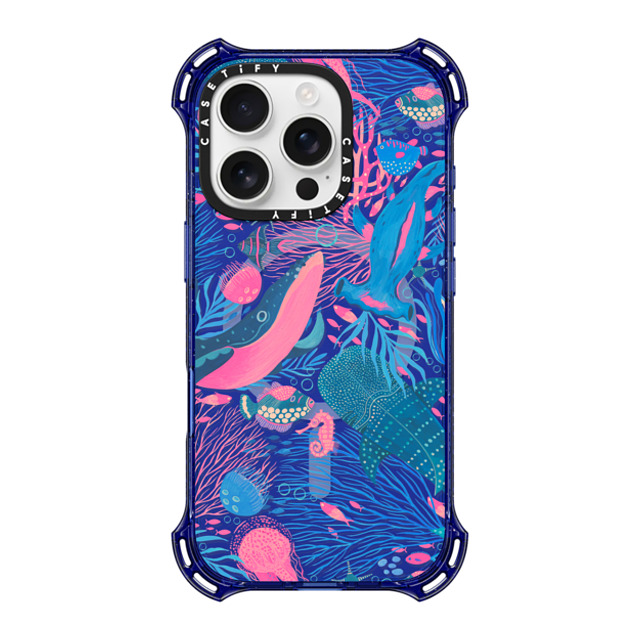 Grace Andersson x CASETiFY iPhone 16 Pro ケース コバルトブルー バウンスケース Under the Sea by Grace Andersson