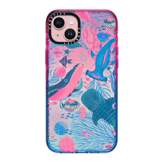 Grace Andersson x CASETiFY iPhone 15 Plus ケース Cotton Candy インパクトケース Under the Sea by Grace Andersson