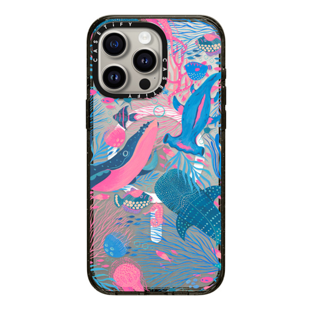 Grace Andersson x CASETiFY iPhone 15 Pro Max ケース ブラック インパクトケース MagSafe対応 Under the Sea by Grace Andersson