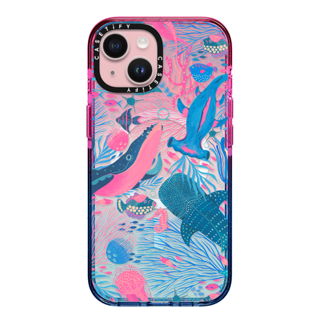 Grace Andersson x CASETiFY iPhone 15 ケース Cotton Candy インパクトケース MagSafe対応 Under the Sea by Grace Andersson
