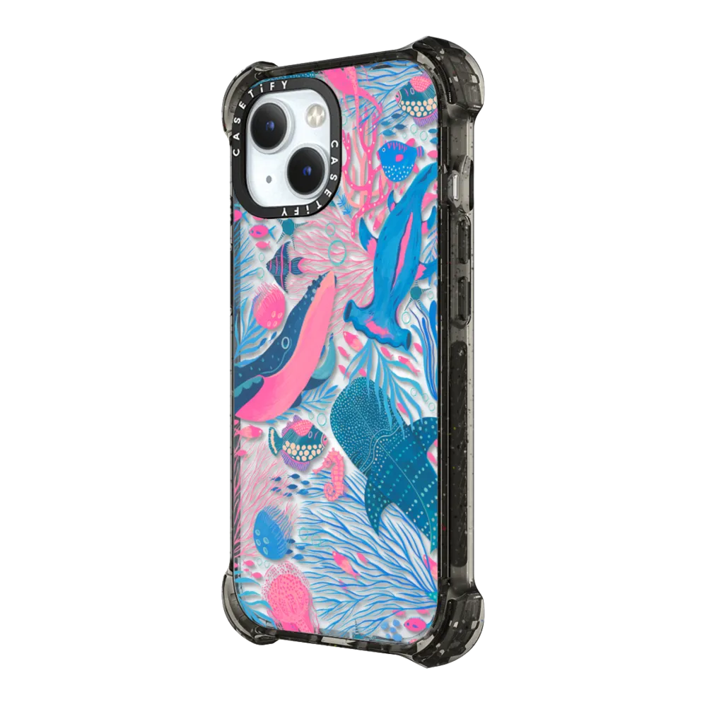 Bounce iPhone 15 Plus Case MagSafe Compatible - Under the Sea by Grace Andersson
