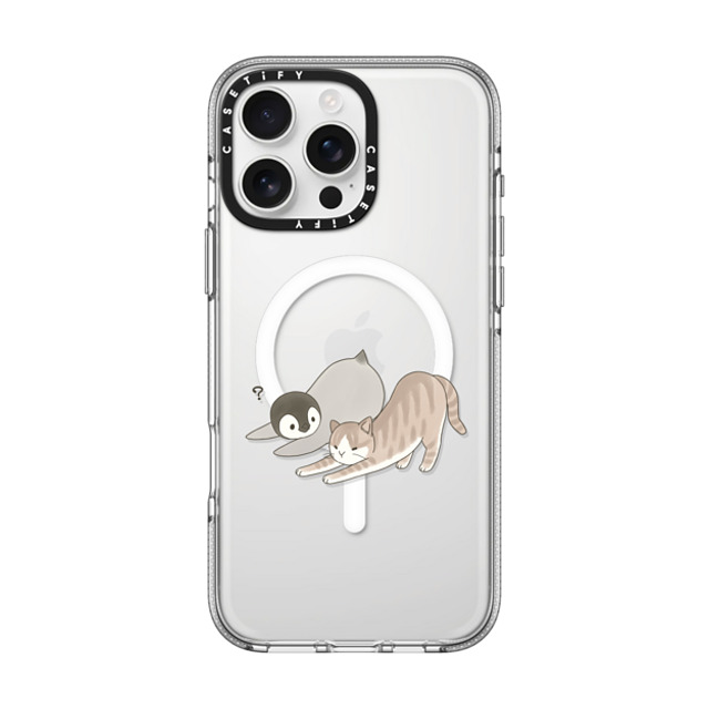 Sheba drawing x CASETiFY iPhone 16 Pro Max ケース クリア クリア ケース MagSafe対応 With a cat 3