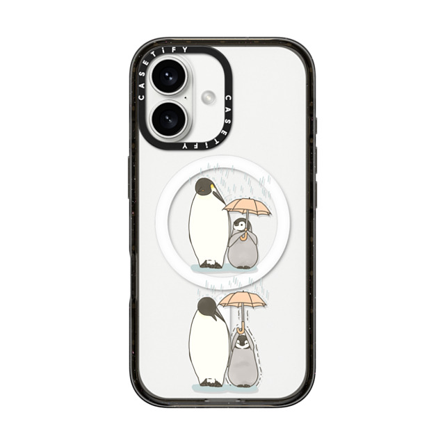 Sheba drawing x CASETiFY iPhone 16 ケース Cartoon ブラック インパクトケース MagSafe対応 Umbrella Father's Day Sheba drawing x CASETiFY iPhone 16 ケース Cartoon ブラック インパクトケース MagSafe対応 Umbrella Father's Day
