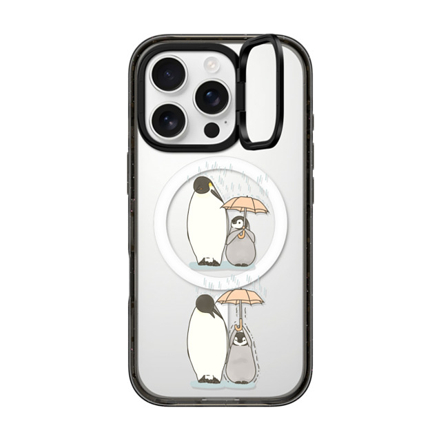 Sheba drawing x CASETiFY iPhone 16 Pro ケース Cartoon ブラック インパクトリングスタンドケース MagSafe対応 Umbrella Father's Day Sheba drawing x CASETiFY iPhone 16 Pro ケース Cartoon ブラック インパクトリングスタンドケース MagSafe対応 Umbrella Father's Day