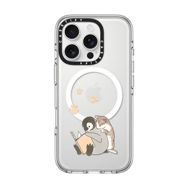 Sheba drawing x CASETiFY iPhone 16 Pro ケース Cartoon クリア クリア ケース MagSafe対応 With a cat 2 Back to School Sheba drawing x CASETiFY iPhone 16 Pro ケース Cartoon クリア クリア ケース MagSafe対応 With a cat 2 Back to School