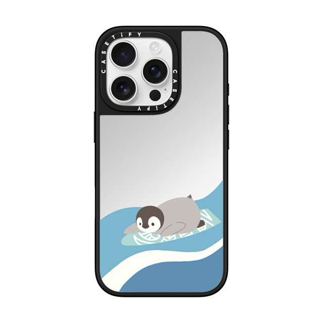 Sheba drawing x CASETiFY iPhone 16 Pro Case Cartoon Silver on Black ミラーケース MagSafe対応 Surfing Back to School Sheba drawing x CASETiFY iPhone 16 Pro Case Cartoon Silver on Black ミラーケース MagSafe対応 Surfing Back to School