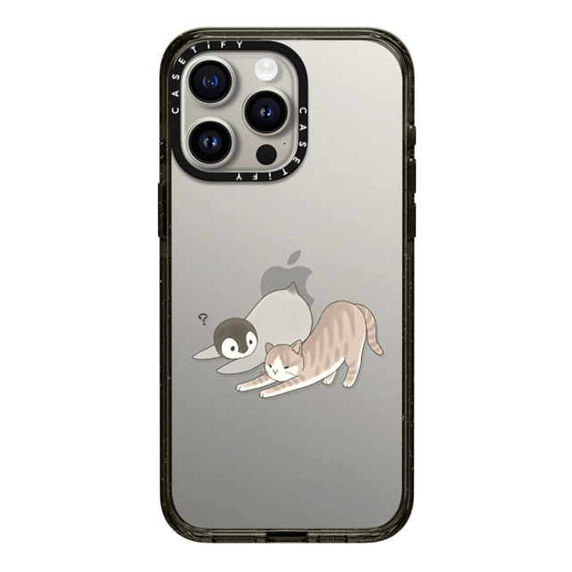 Sheba drawing x CASETiFY iPhone 15 Pro Max ケース ブラック インパクトケース With a cat 3