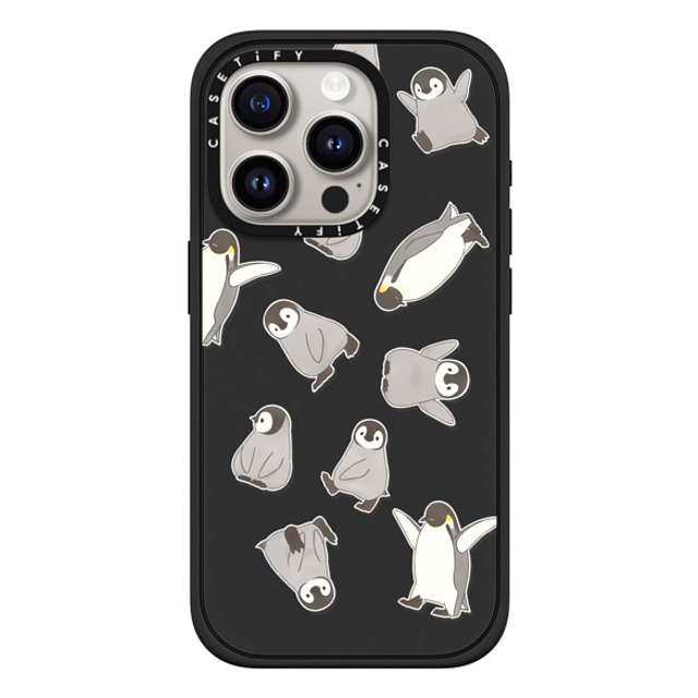 Sheba drawing x CASETiFY iPhone 15 Pro ケース Cartoon マットブラック インパクトケース MagSafe対応 Penguin sticker Back to School Sheba drawing x CASETiFY iPhone 15 Pro ケース Cartoon マットブラック インパクトケース MagSafe対応 Penguin sticker Back to School