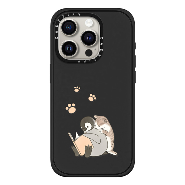 Sheba drawing x CASETiFY iPhone 15 Pro ケース Cartoon マットブラック インパクトケース MagSafe対応 With a cat 2 Back to School Sheba drawing x CASETiFY iPhone 15 Pro ケース Cartoon マットブラック インパクトケース MagSafe対応 With a cat 2 Back to School