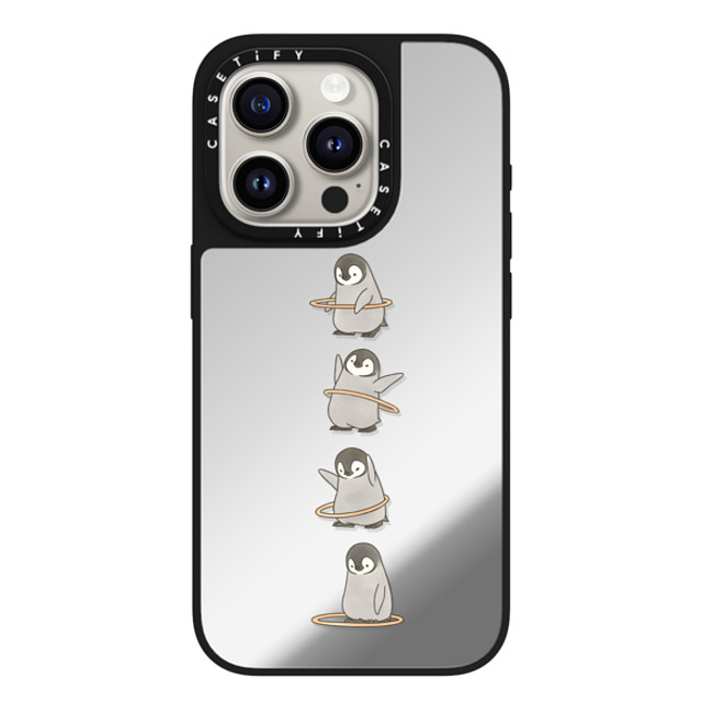 Sheba drawing x CASETiFY iPhone 15 Pro Case Silver on Black ミラーケース MagSafe対応 Hula Hoop Sheba drawing x CASETiFY iPhone 15 Pro Case Silver on Black ミラーケース MagSafe対応 Hula Hoop