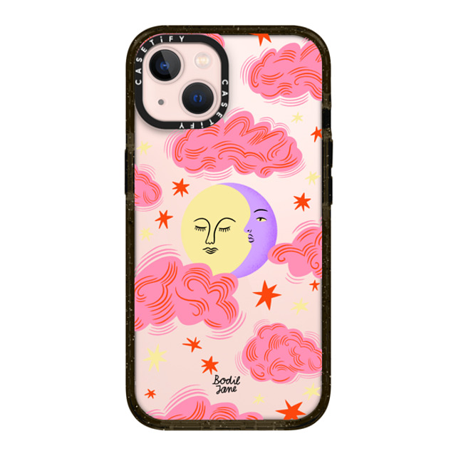 Bodil Jane x CASETiFY iPhone 13 ケース ブラック インパクトケース Cloudy Moon