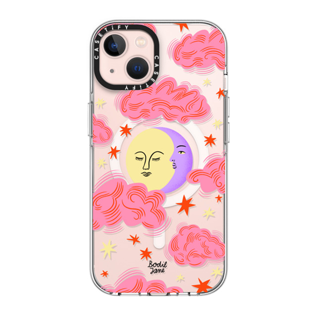 Bodil Jane x CASETiFY iPhone 13 ケース クリア クリア ケース MagSafe対応 Cloudy Moon