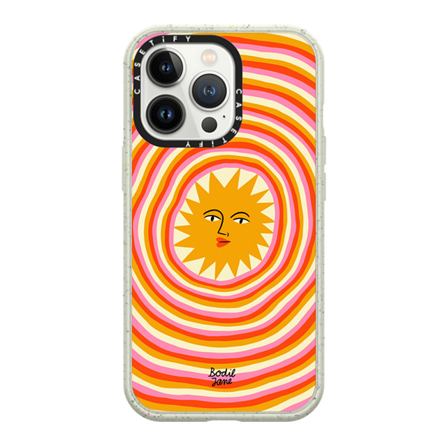 Bodil Jane x CASETiFY iPhone 13 Pro ケース Matte Coral White インパクトケース Sun Rays