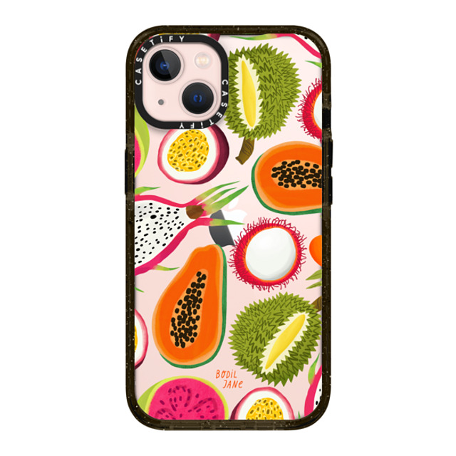 Bodil Jane x CASETiFY iPhone 13 ケース ブラック インパクトケース EXOTIC FRUIT