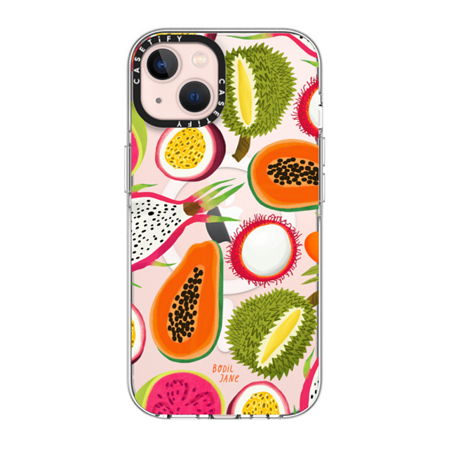 Bodil Jane x CASETiFY iPhone 13 ケース クリア クリア ケース MagSafe対応 EXOTIC FRUIT