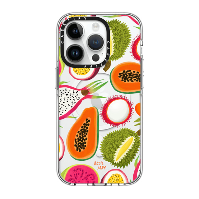 Bodil Jane x CASETiFY iPhone 14 Pro ケース クリア クリア ケース MagSafe対応 EXOTIC FRUIT