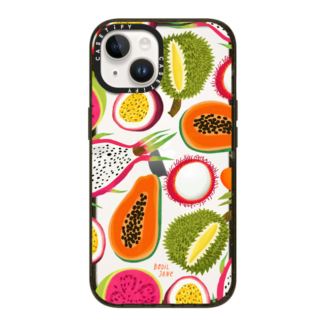 Bodil Jane x CASETiFY iPhone 14 ケース ブラック インパクトケース EXOTIC FRUIT