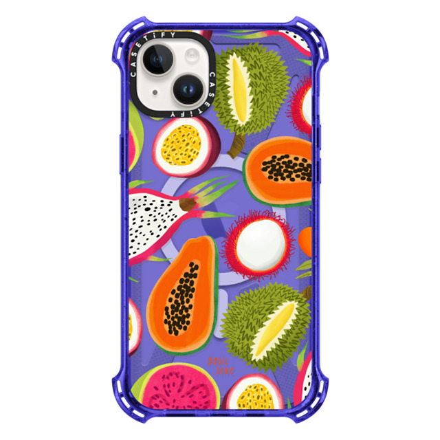 Bodil Jane x CASETiFY iPhone 14 Plus Case Peri Purple バウンスケース EXOTIC FRUIT Bodil Jane x CASETiFY iPhone 14 Plus Case Peri Purple バウンスケース EXOTIC FRUIT
