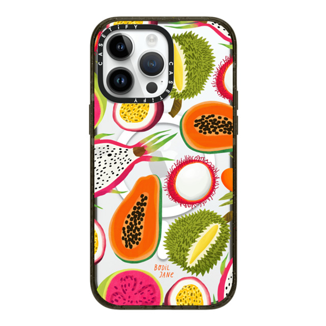 Bodil Jane x CASETiFY iPhone 14 Pro Max ケース ブラック インパクトケース MagSafe対応 EXOTIC FRUIT