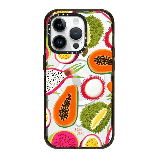 Bodil Jane x CASETiFY iPhone 14 Pro ケース ブラック インパクトケース MagSafe対応 EXOTIC FRUIT