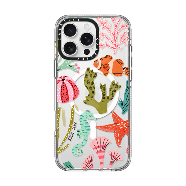 Bodil Jane x CASETiFY iPhone 16 Pro Max ケース クリア クリア ケース MagSafe対応 AQUATIC LIFE