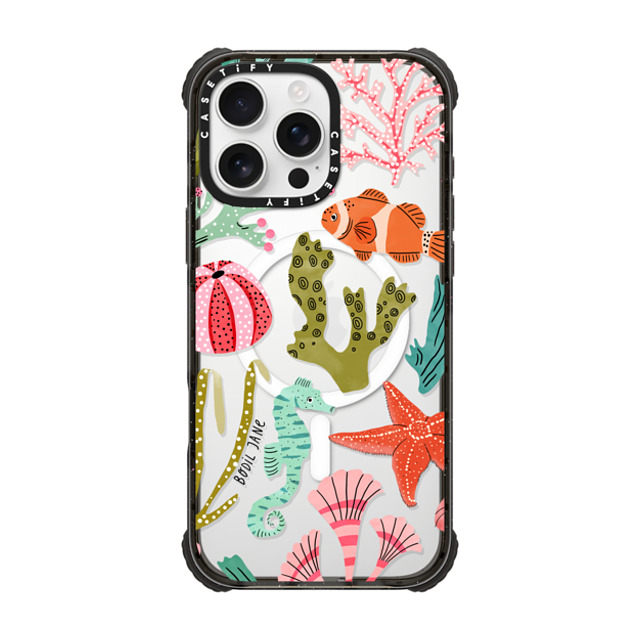 Bodil Jane x CASETiFY iPhone 16 Pro Max Case Black ウルトラ インパクトケース MagSafe 対応 AQUATIC LIFE Bodil Jane x CASETiFY iPhone 16 Pro Max Case Black ウルトラ インパクトケース MagSafe 対応 AQUATIC LIFE