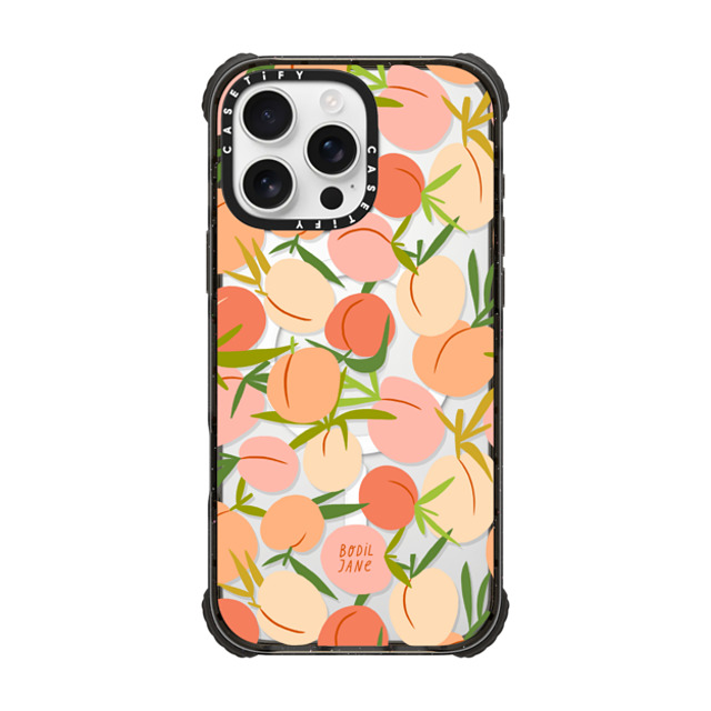 Bodil Jane x CASETiFY iPhone 16 Pro Max ケース Fruit ブラック ウルトラ インパクトケース MagSafe 対応 PEACHES Father's Day Bodil Jane x CASETiFY iPhone 16 Pro Max ケース Fruit ブラック ウルトラ インパクトケース MagSafe 対応 PEACHES Father's Day