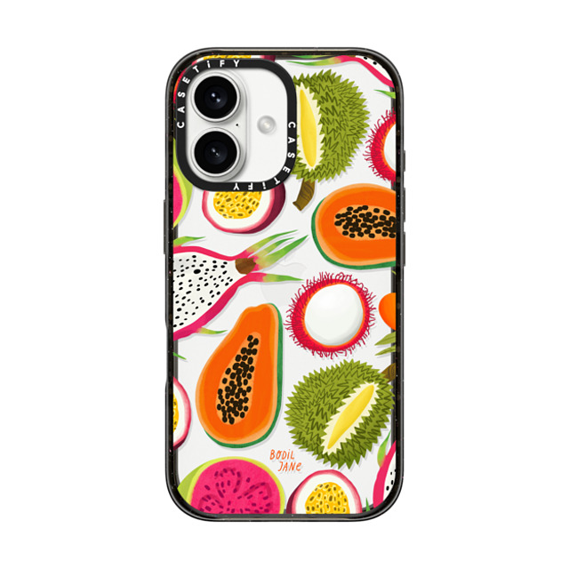 Bodil Jane x CASETiFY iPhone 16 ケース ブラック インパクトケース EXOTIC FRUIT