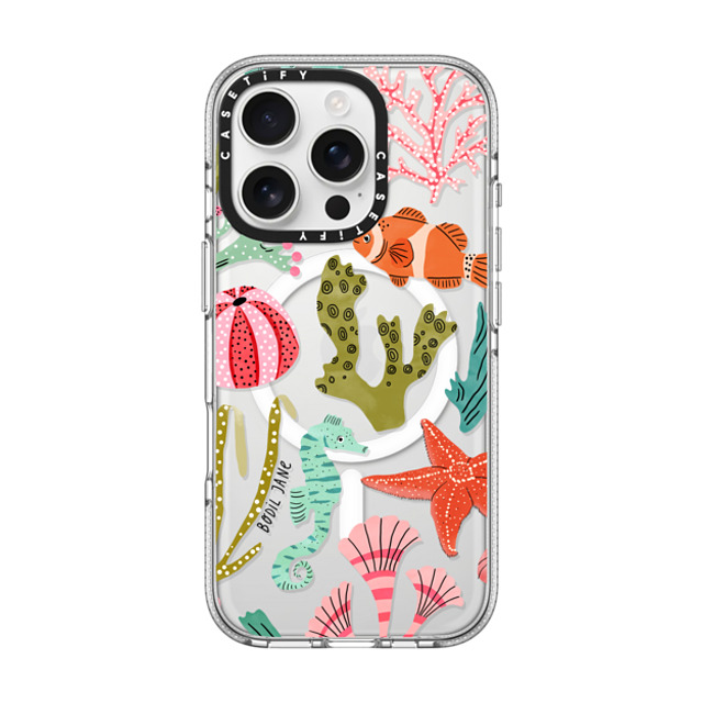 Bodil Jane x CASETiFY iPhone 16 Pro ケース クリア クリア ケース MagSafe対応 AQUATIC LIFE