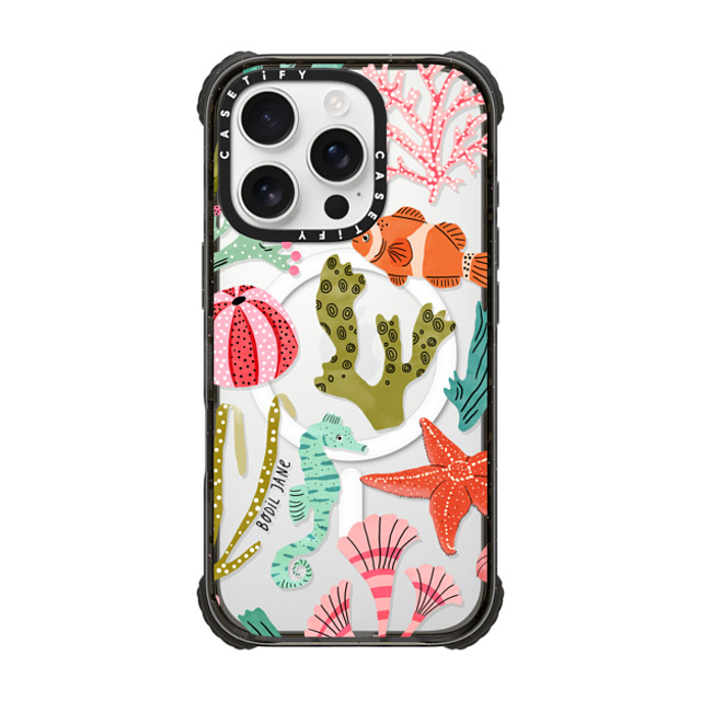 Bodil Jane x CASETiFY iPhone 16 Pro Case Black ウルトラ インパクトケース MagSafe 対応 AQUATIC LIFE Bodil Jane x CASETiFY iPhone 16 Pro Case Black ウルトラ インパクトケース MagSafe 対応 AQUATIC LIFE