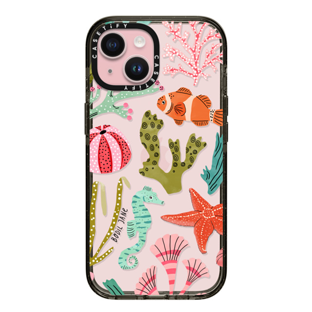 Bodil Jane x CASETiFY iPhone 15 ケース ブラック インパクトケース AQUATIC LIFE