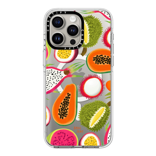 Bodil Jane x CASETiFY iPhone 15 Pro Max ケース クリア クリア ケース MagSafe対応 EXOTIC FRUIT