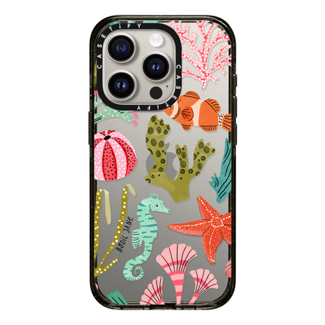 Bodil Jane x CASETiFY iPhone 15 Pro ケース ブラック インパクトケース AQUATIC LIFE