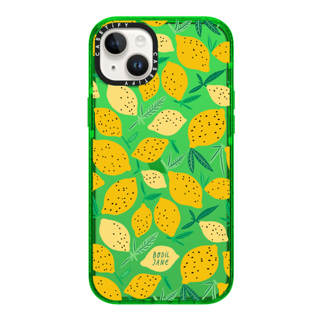 Bodil Jane x CASETiFY iPhone 14 Plus Case グリーン Impact Case LEMONS Bodil Jane x CASETiFY iPhone 14 Plus Case グリーン Impact Case LEMONS