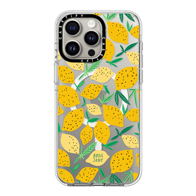 Bodil Jane x CASETiFY iPhone 15 Pro Max ケース クリア クリア ケース MagSafe対応 LEMONS