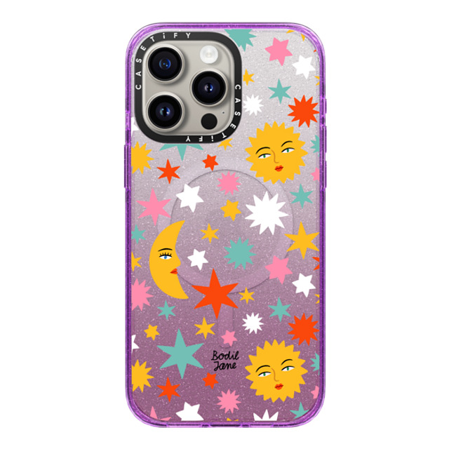 Bodil Jane x CASETiFY iPhone 15 Pro Max ケース Star,Nature Glitter Purple インパクトケース MagSafe対応 SUN MOON STARS Back to School Bodil Jane x CASETiFY iPhone 15 Pro Max ケース Star,Nature Glitter Purple インパクトケース MagSafe対応 SUN MOON STARS Back to School