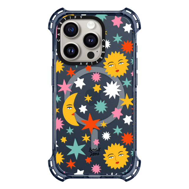 Bodil Jane x CASETiFY iPhone 15 Pro Case Classic Blue バウンスケース SUN MOON STARS Bodil Jane x CASETiFY iPhone 15 Pro Case Classic Blue バウンスケース SUN MOON STARS