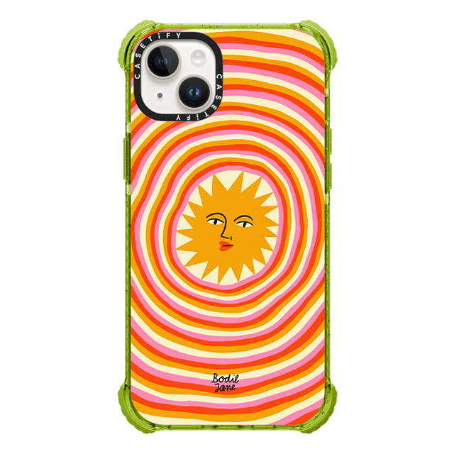Bodil Jane x CASETiFY iPhone 14 Plus Case Kiwi ウルトラ インパクトケース MagSafe 対応 Sun Rays Bodil Jane x CASETiFY iPhone 14 Plus Case Kiwi ウルトラ インパクトケース MagSafe 対応 Sun Rays