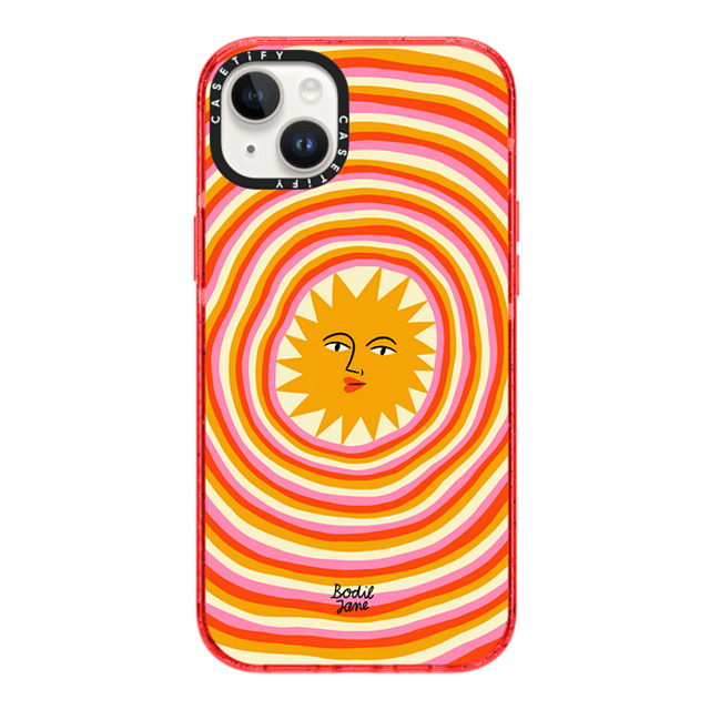 Bodil Jane x CASETiFY iPhone 14 Plus Case Floral,Nature レッド Impact Case Sun Rays Mother's Day Bodil Jane x CASETiFY iPhone 14 Plus Case Floral,Nature レッド Impact Case Sun Rays Mother's Day